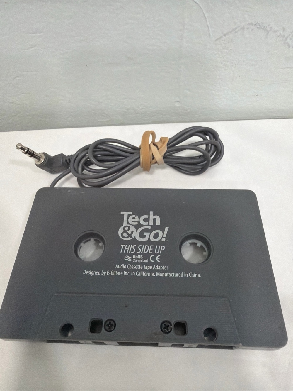 Tech & Go! Audio Cassette Tape Adapter in Gray